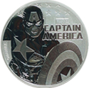 2019 Tuvalu $1 Marvel Series - Captain America 1oz. .999 Silver